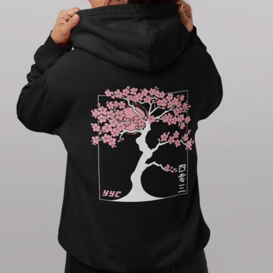 CHERRY BLOSSOM TREE ( White ) HOODIE