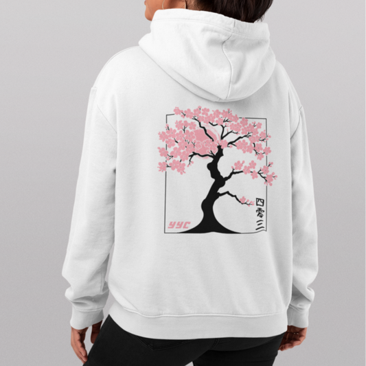 CHERRY BLOSSOM TREE (BLACK) HOODIE