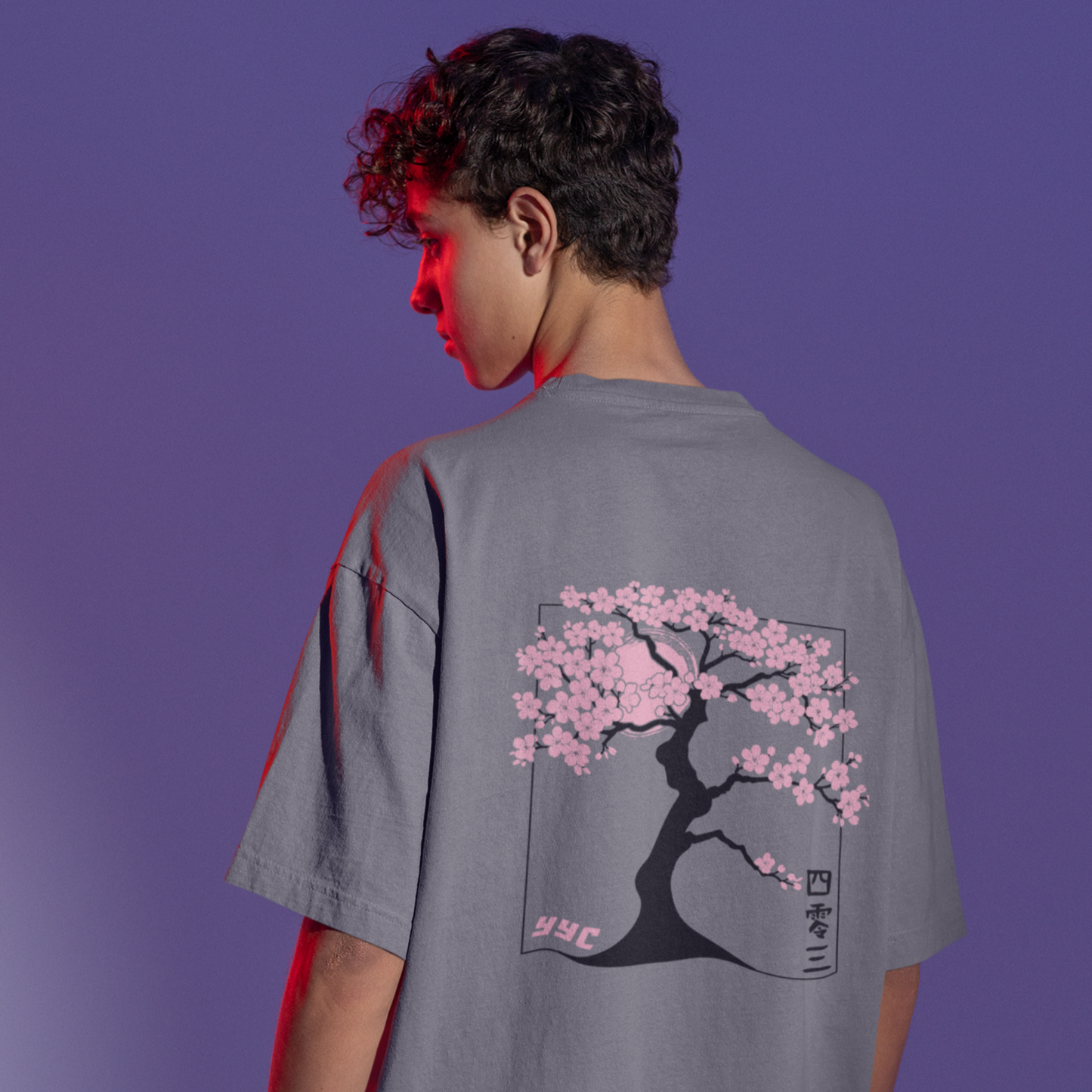 CHERRY BLOSSOM (BLACK) TEE