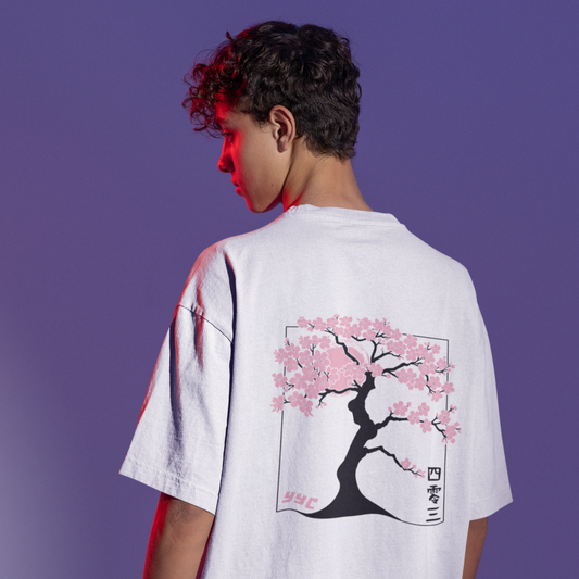 CHERRY BLOSSOM (BLACK) TEE