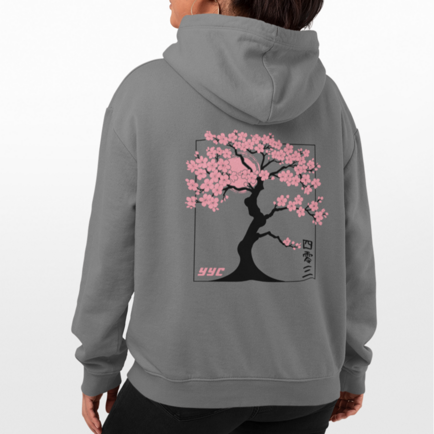 CHERRY BLOSSOM TREE (BLACK) HOODIE